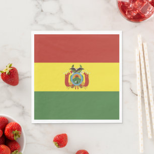 Bolivien-Flagge Serviette