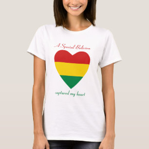 Bolivien-Flagge Sweetheart T-Shirt