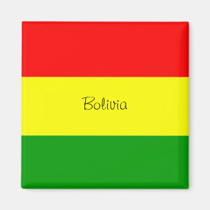 Bolivien: Flaggenmagnet des bolivianischen Kühlsch Magnet