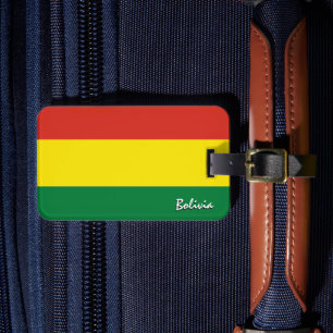 Bolivien Gepäckmarken, patriotische bolivianische  Gepäckanhänger