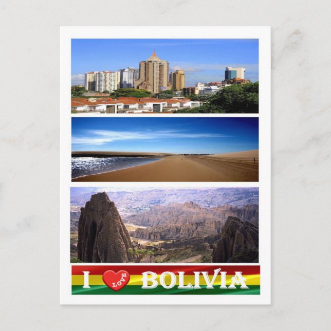 Bolivien - I Liebe - Postkarte (Vorderseite)
