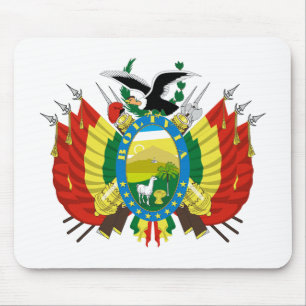Bolivien Landeswappen Symbol Emblem Flagge Mousepad