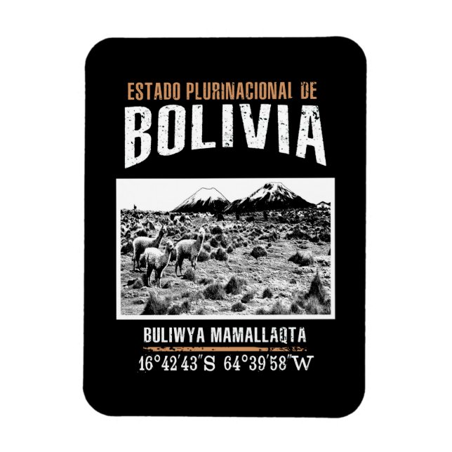 Bolivien Magnet (Vertikal)