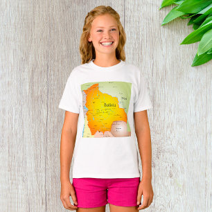 Bolivien Map Girls T-Shirt