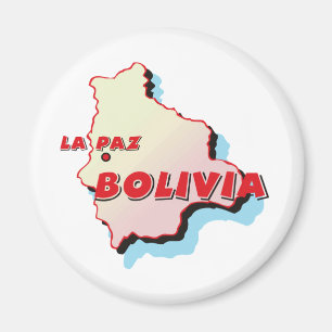 Bolivien Map Magnet