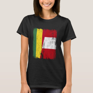 Bolivien Peru Halbflagge Bolivianisches Peruanisch T-Shirt