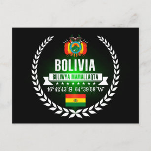 Bolivien Postkarte