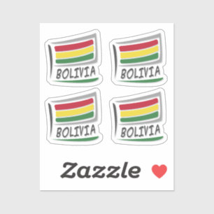 Bolivien Pride X Flag Aufkleber