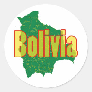 Bolivien Runder Aufkleber