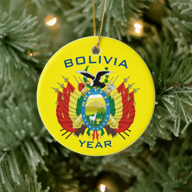 Bolivien Souvenir Weihnachtsfeier Keramik Ornament (Baum)