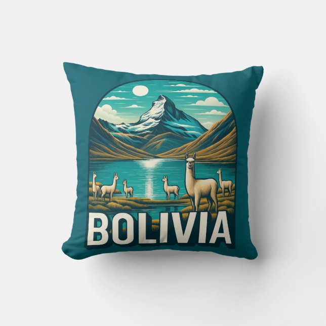 Bolivien Südamerika Kissen (Vorderseite)