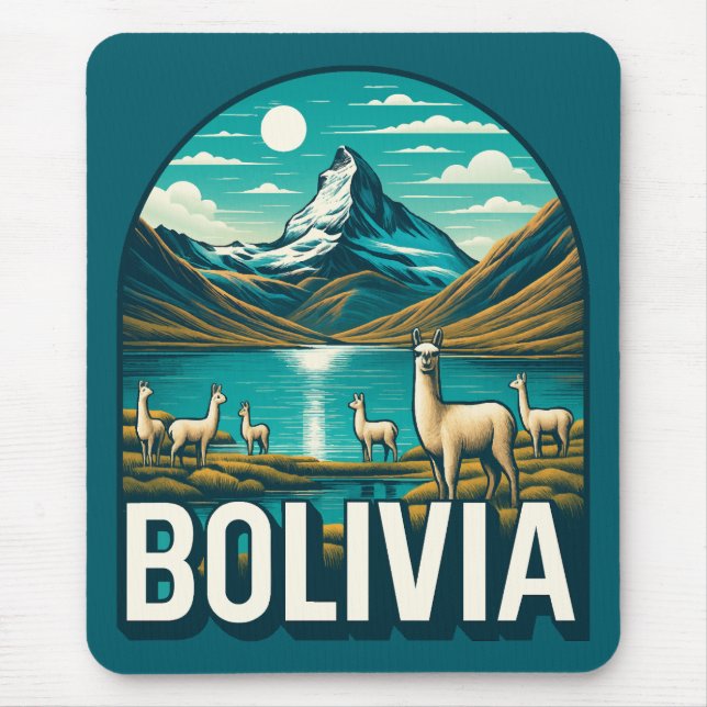 Bolivien Südamerika Mousepad (Vorne)