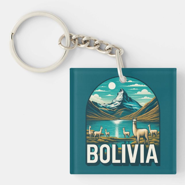Bolivien Südamerika Schlüsselanhänger (Vorderseite)