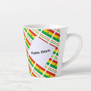Bolivien und Bolivianische Flagge Personalisiert g Milchtasse