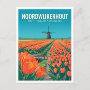 Bollenstreek Tulpenfelder Noordwijkerhout Postkarte