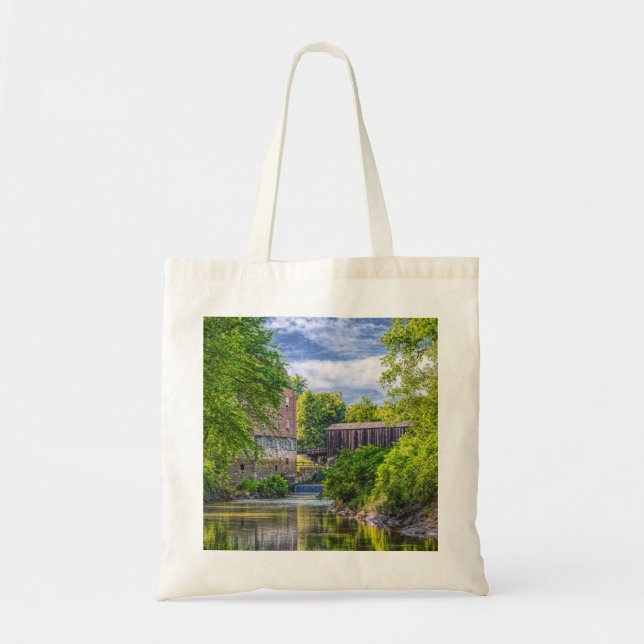 Bollinger Mill und Burfordville Covered Bridge Tragetasche (Vorne)