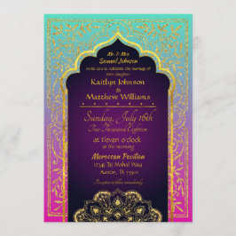 Bollywood Arabian Nights Faire-part de mariage