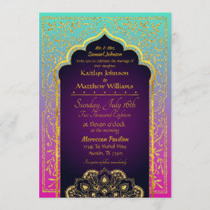 Bollywood Arabian Nights Faire-part de mariage