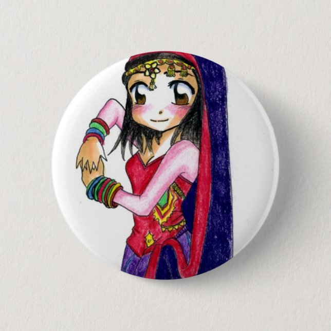 Bollywood - Dess Button (Vorderseite)