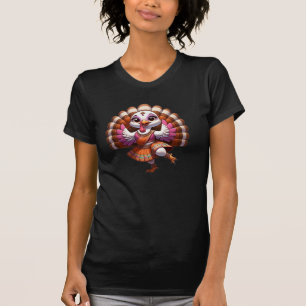 Bollywood-Erntedankfest-Puten-Design T-Shirt