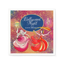 Bollywood Night Dancer Red Lila Gold Custom