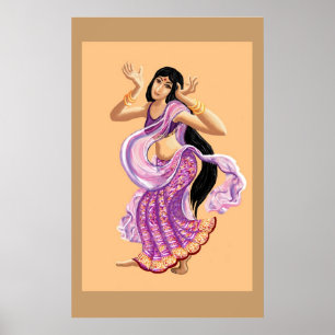 Bollywood-Tänzerin Poster