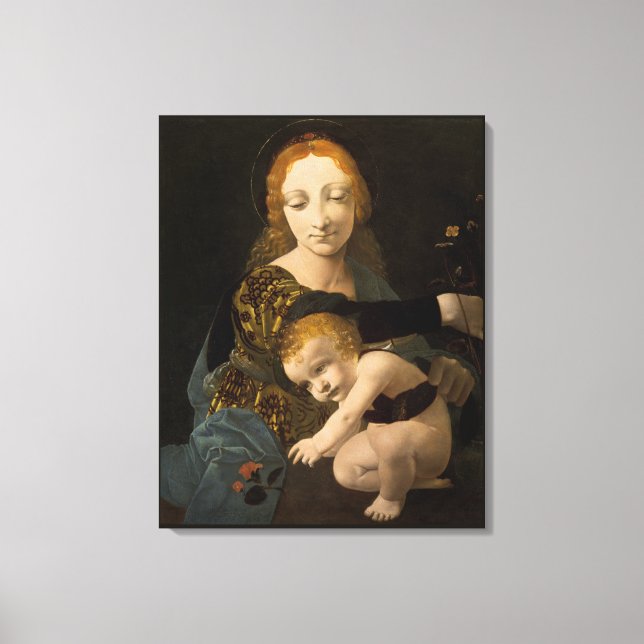 Bolmadonna von der Rose CC0334 XL Leinwanddruck (Vorderseite)