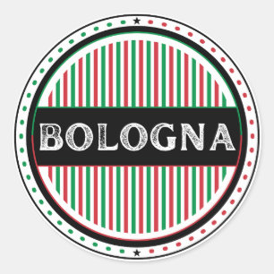 Bologna City Pride Emblem – Italienische Identität Runder Aufkleber