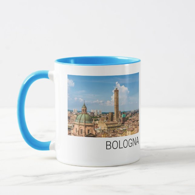 Bologna Emilia-Romagna Italien Panorama Souvenir Tasse (Links)