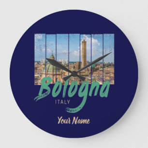 Bologna Emilia-Romagna Italien Souvenir aus alter Große Wanduhr