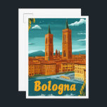 Bologna Italien Art Vintage Reisevorführung Postkarte<br><div class="desc">Bologna Italien Art Vintage Reiseanschauung</div>