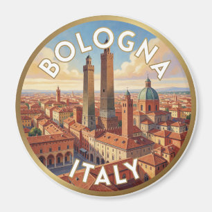 Bologna Italien Mittelalterliche Stadt Szene ✨ Magnet