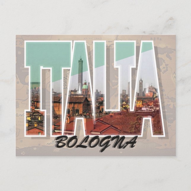 Bologna, Italien Postkarte (Vorderseite)