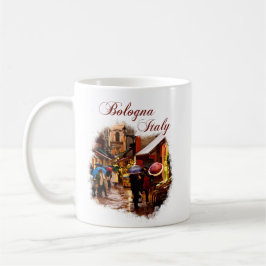 Bologna, Italien: Shopping im Regen Kaffeetasse