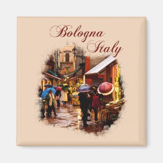 Bologna, Italien: Shopping im Regen Magnet