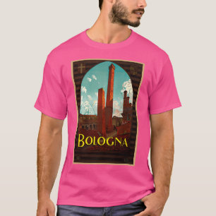 Bologna Italien - Vintage Reiseposter Design T-Shirt