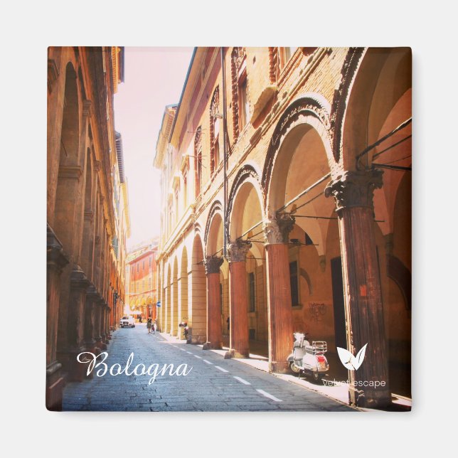 Bologna - Kühlschrankmagnet von Velvet Escape (Vorne)