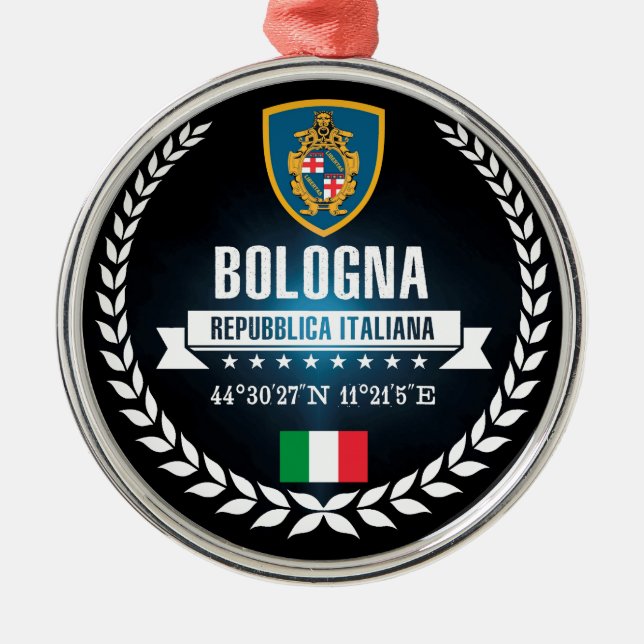Bologna Ornament Aus Metall (Vorne)