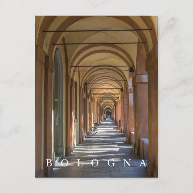Bologna porticos Ansicht Postkarte (Vorderseite)