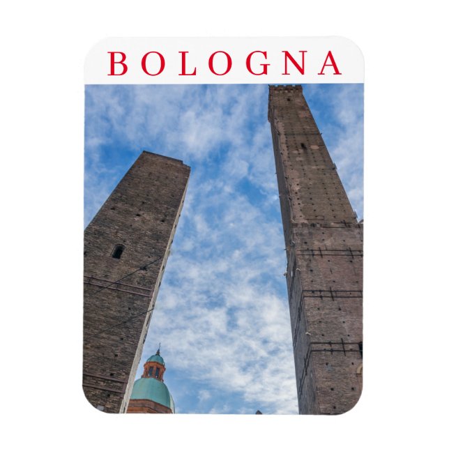 Bologna Two Towers Kühlschrankmagnet Magnet (Vertikal)