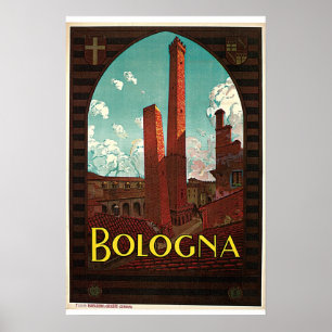 Bologna Vintage Travel Poster