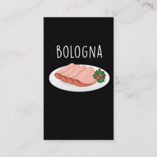 Bologna Wurst Feinschmecker Baloney Mortadella Lov Visitenkarte