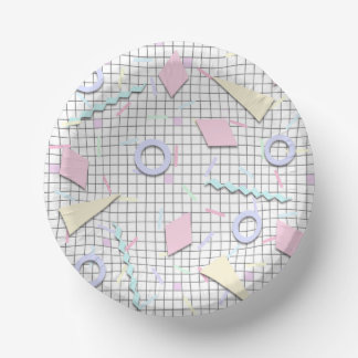 Bols En Carton 80s Candy Pastel Geo Bol d'impression