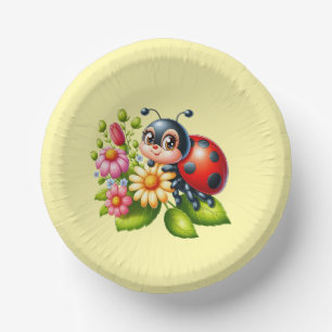 Bols En Carton Amateurs mignons de coccinelle insecte