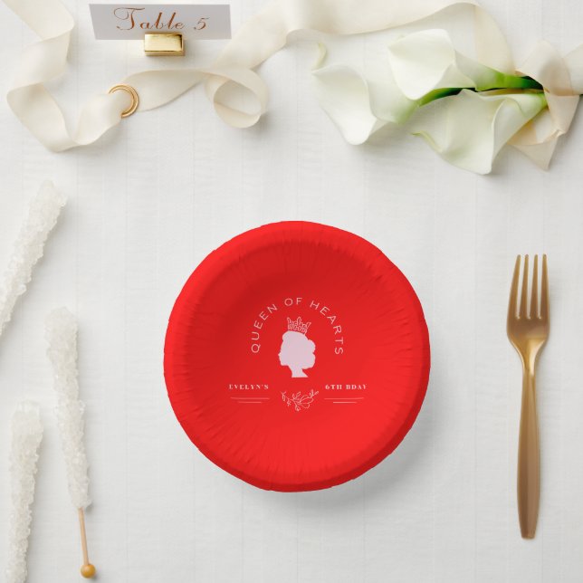 Bols En Carton Anniversaire de la Reine des Coeurs (Mariage)