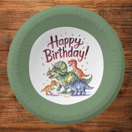 Bols En Carton Anniversaire du Dinosaur