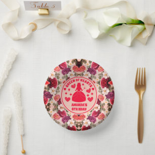 Bols En Carton Anniversaire Rose de la Reine des Coeurs