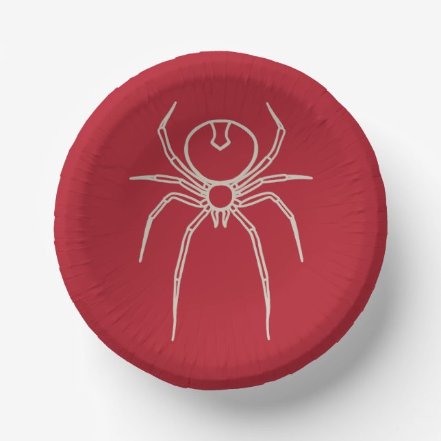 Bols En Carton Araignée - Rouge de sang et Blanc d'os (Recto)