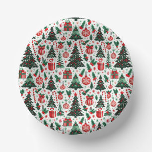 Bols En Carton Arbre de Noël, cadeaux, sucre de canne