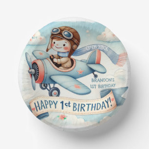 Bols En Carton Avion Boy 1er anniversaire